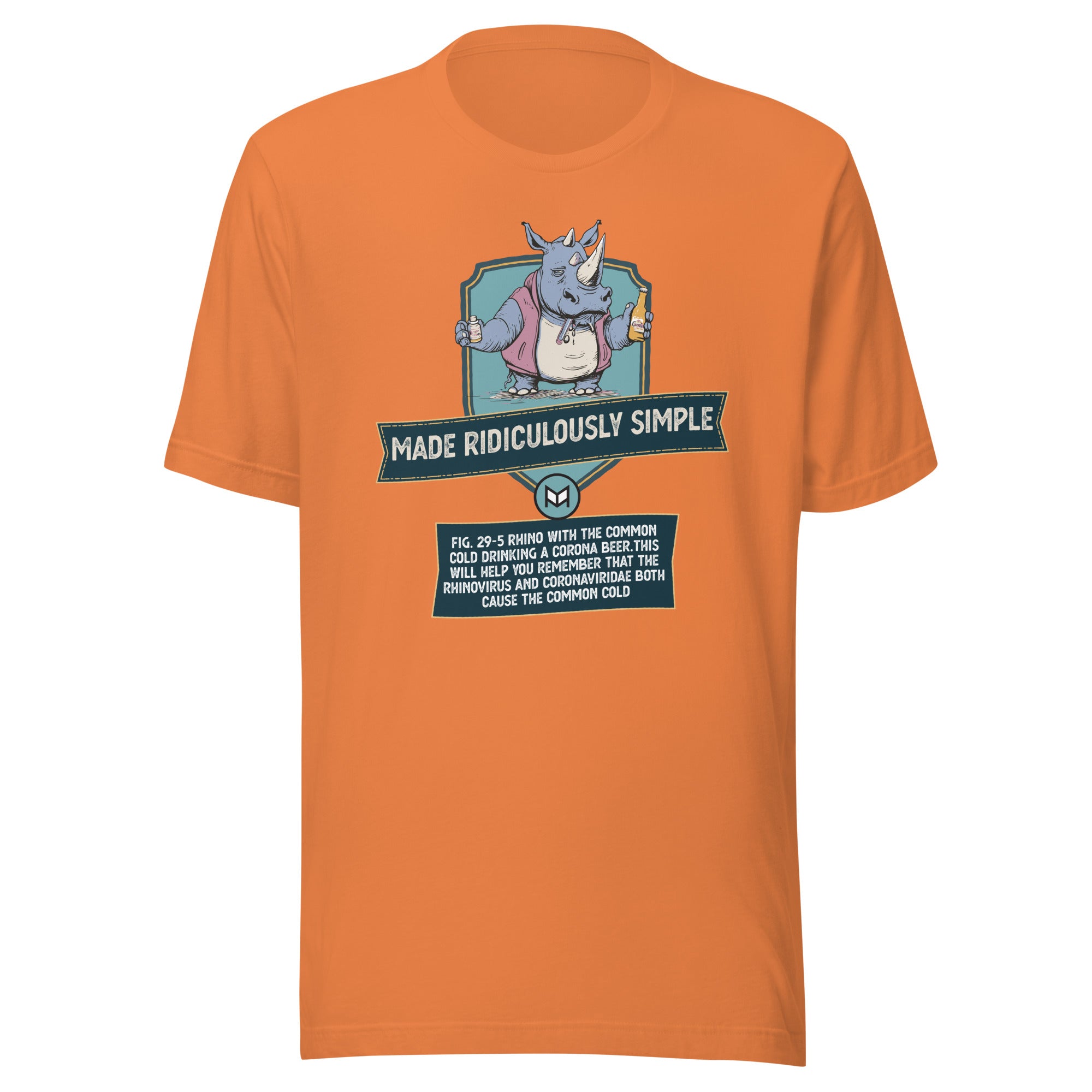 Rhinovirus and Coronavirus "Teach-Shirt"