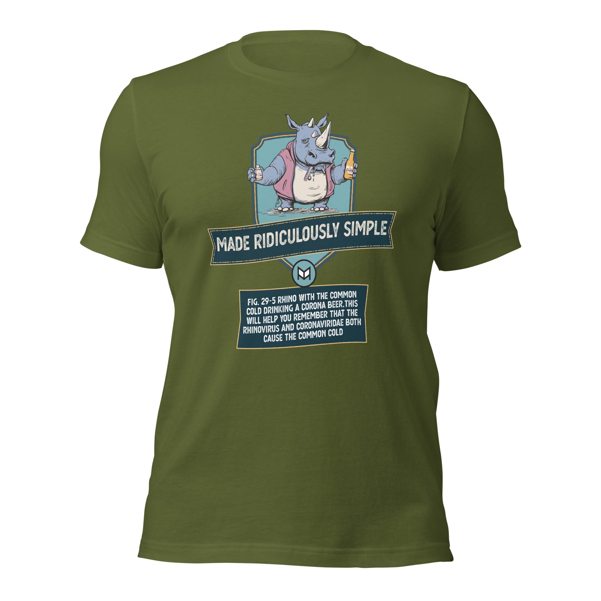 Rhinovirus and Coronavirus "Teach-Shirt"