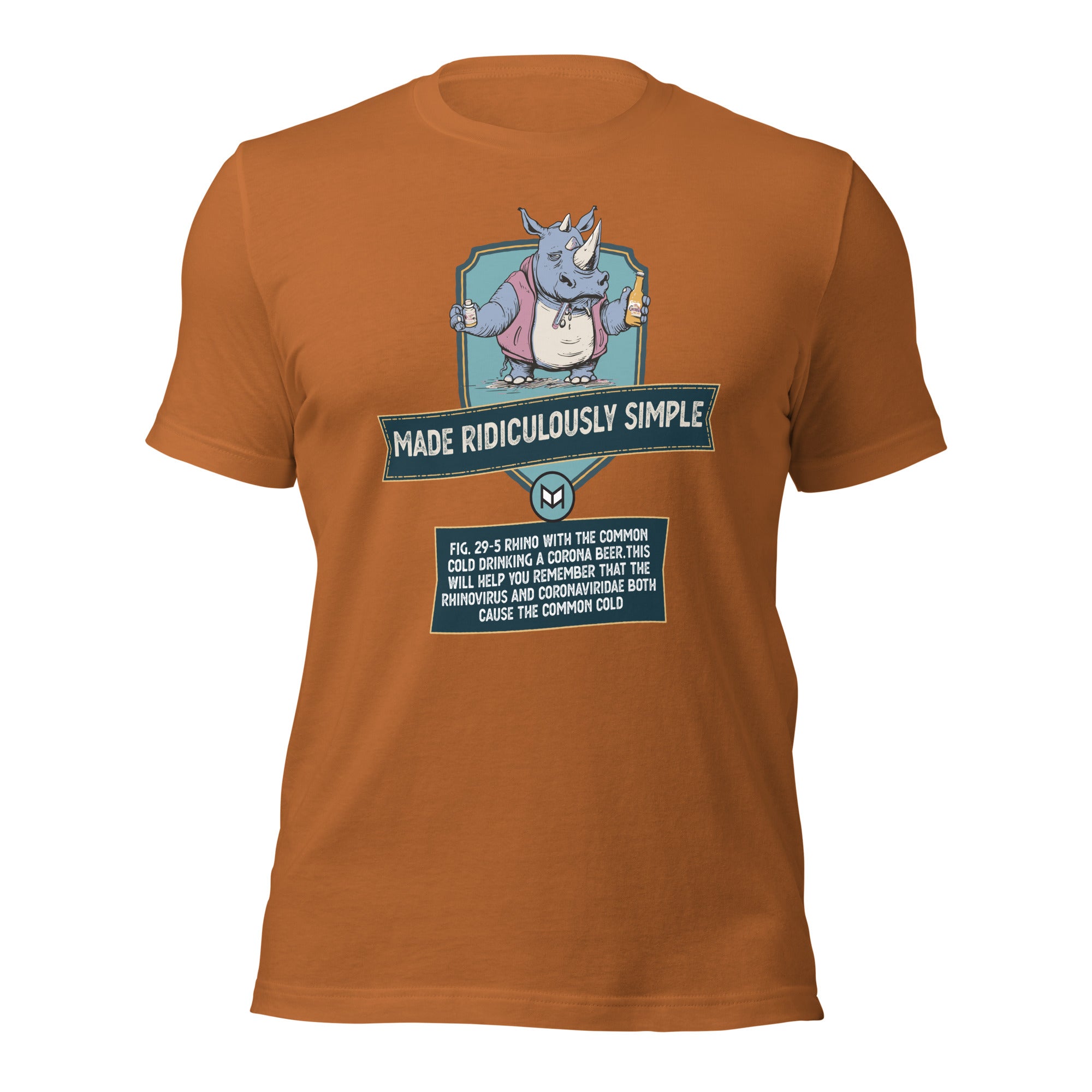 Rhinovirus and Coronavirus "Teach-Shirt"